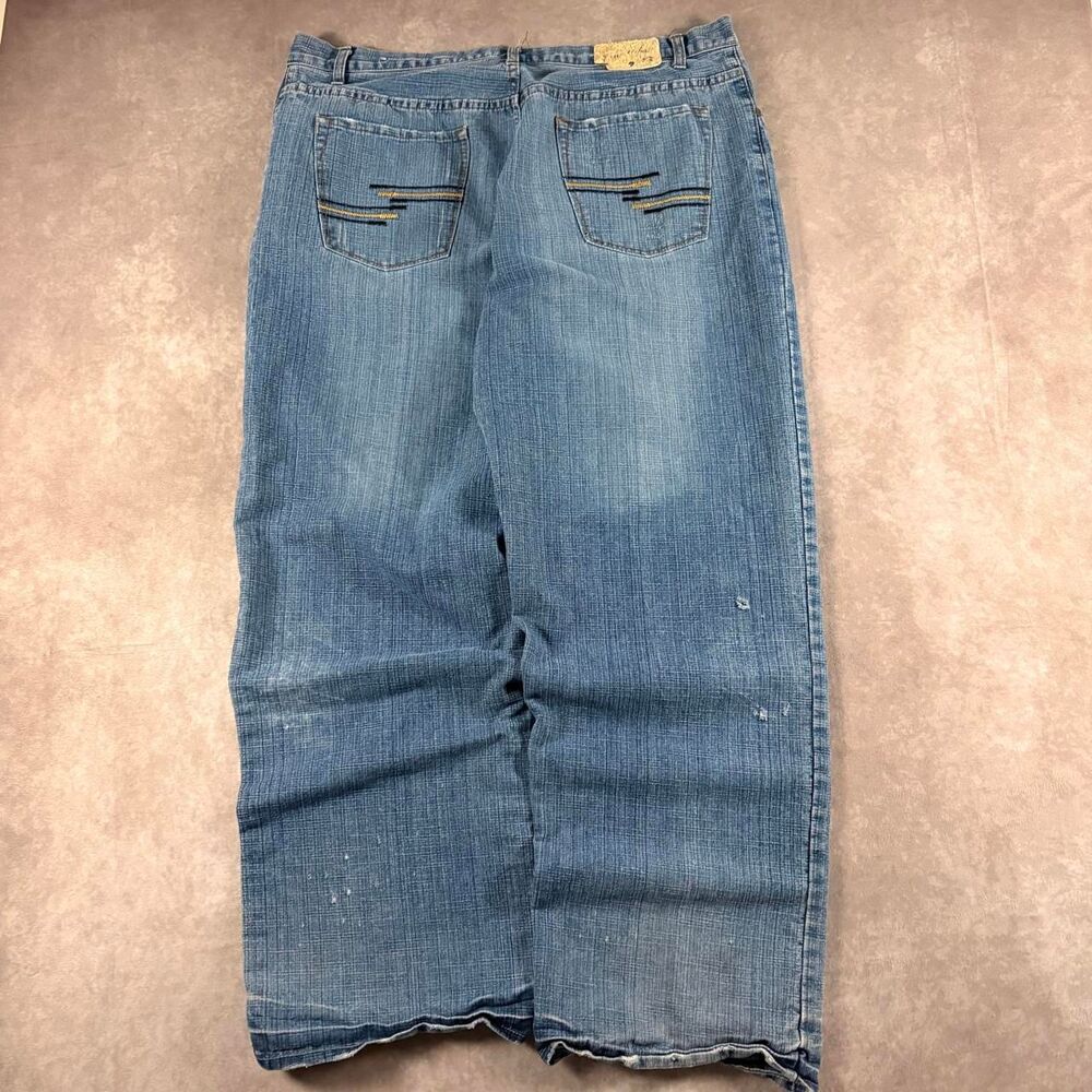 vintage y2k baggy the urban lightwash embroidered jeans